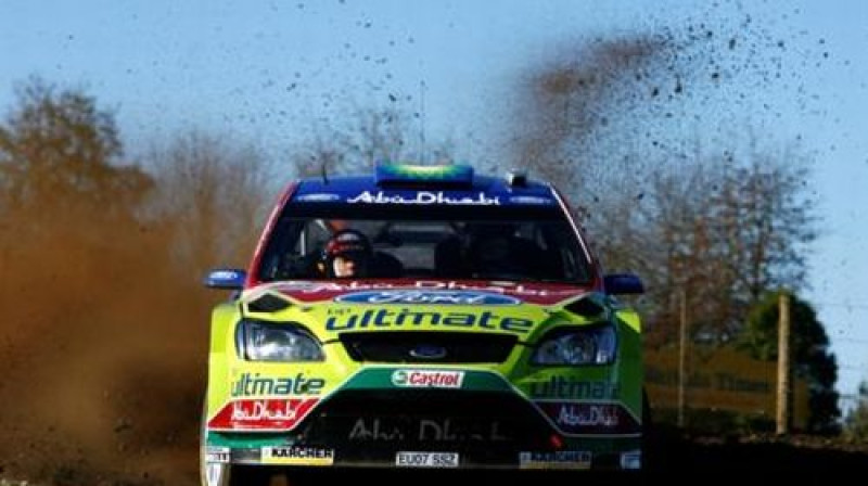Miko Hirvonens 2008.gada Jaunzēlandes rallijā
Foto: www.rallybuzz.com