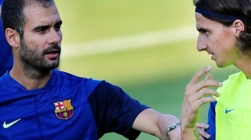 Hoseps Gvardiola un Zlatans Ibrahimovičs
Foto: AP