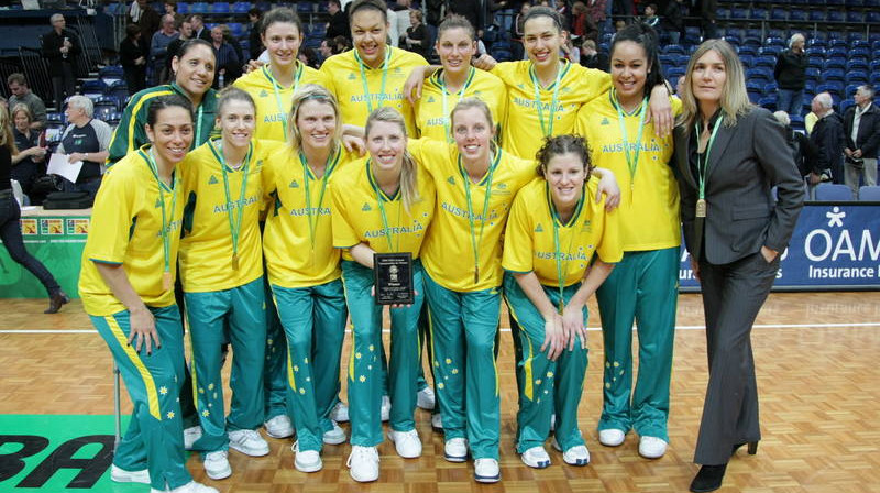 Austrālijas basketbolistes - Okeānijas čempiones.
Foto: fibaoceania.com