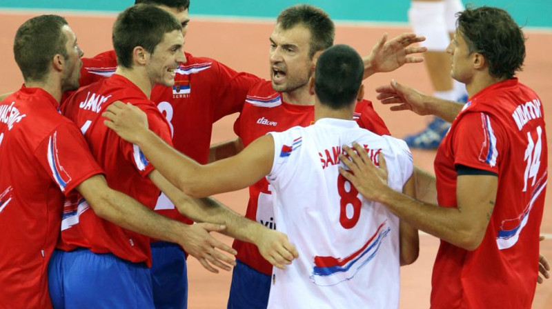 Serbijas izlase čempionātu sākusi ar divām uzvarām trīs spēlēs
Foto: www.cev.lu