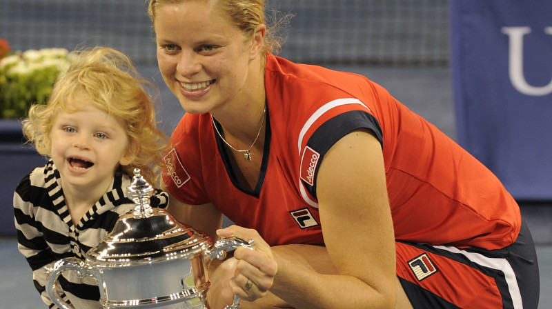 Kima Klijstersa kopā ar meitiņu
Foto: AFP