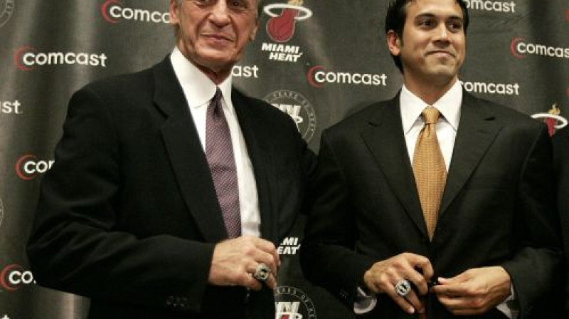 Pets Railijs un Eriks Spoelstra
Foto: AFP