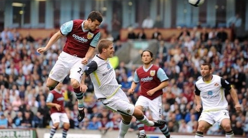 Deivids Ņūdžents gūst ''Burnley'' otros vārtus
Foto: PA Wire