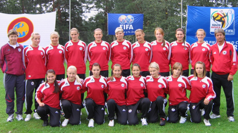 Latvijas U-19 meiteņu valstsvienība futbolā 
Foto: lff.lv