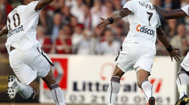 "Bordeaux" futbolistu prieki
Foto: AP