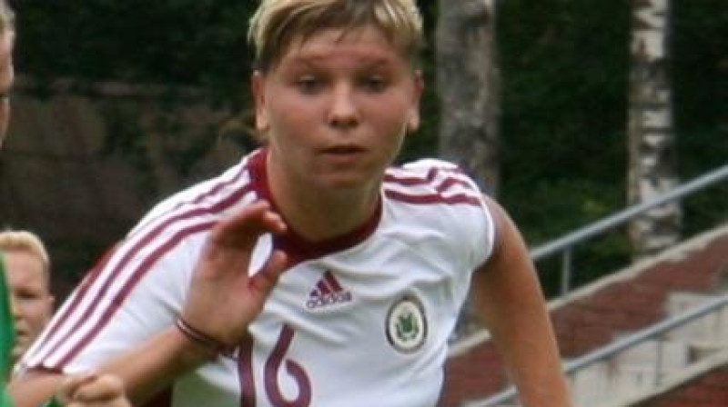 Jūlija Sokolova mačā pret Armēniju izcēlās ar četriem vārtu guvumiem
Foto: LFF