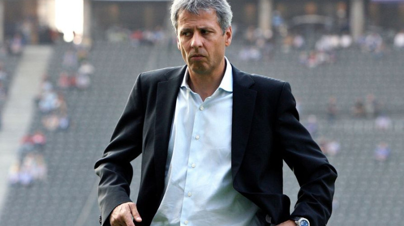 "Hertha" trenera Luciena Favres dienas Berlīnes
Olimpiskajā stadionā ir skaitītas
Foto: AFP