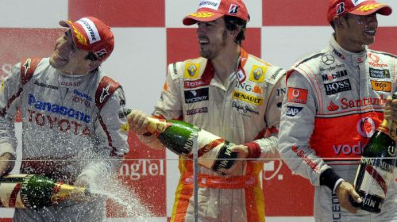 Singapūras GP ātrākie braucēji
Foto: AFP