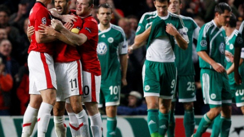 Gigss ar rikošeta palīdzību nupat iesitis
Foto: AFP