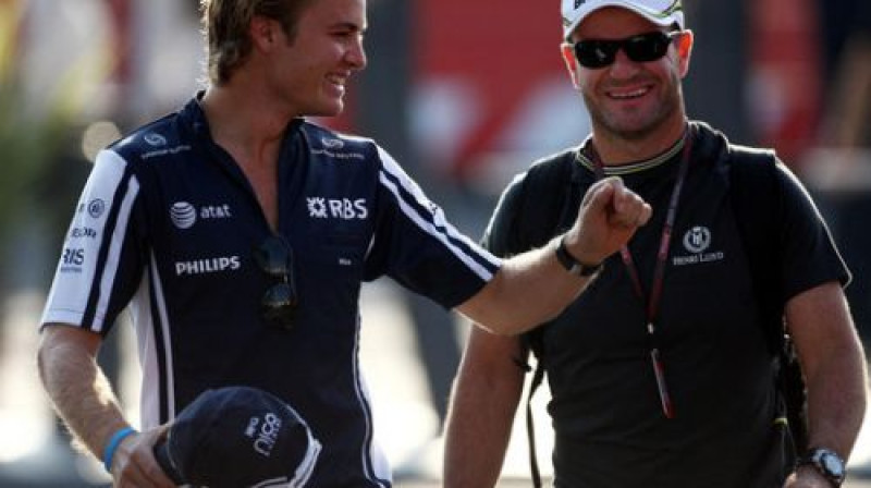 Niko Rosbergs un Rubens Barikello
Foto: PA Wire
