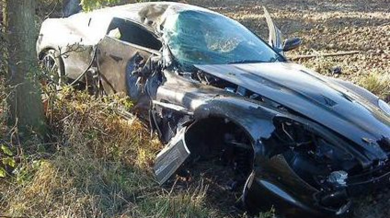 Niklasa Bendtnera sadauzītais Aston Martin
Foto: i.telegraph.co.uk