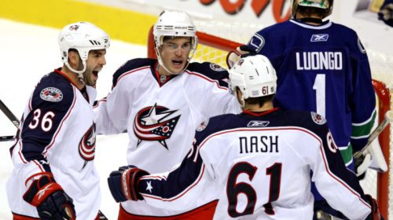 "Blue Jackets" pēc vārtu guvuma
Foto: AP
