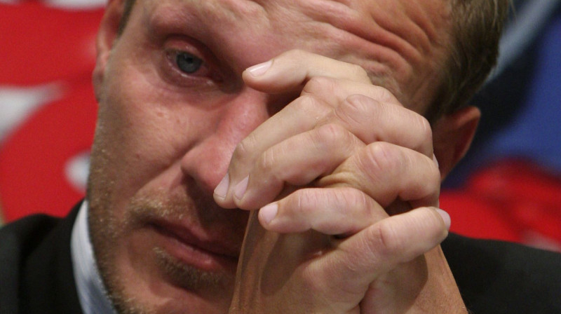 Hermans Maijers preses konferencē Vīnē 
Foto: AP