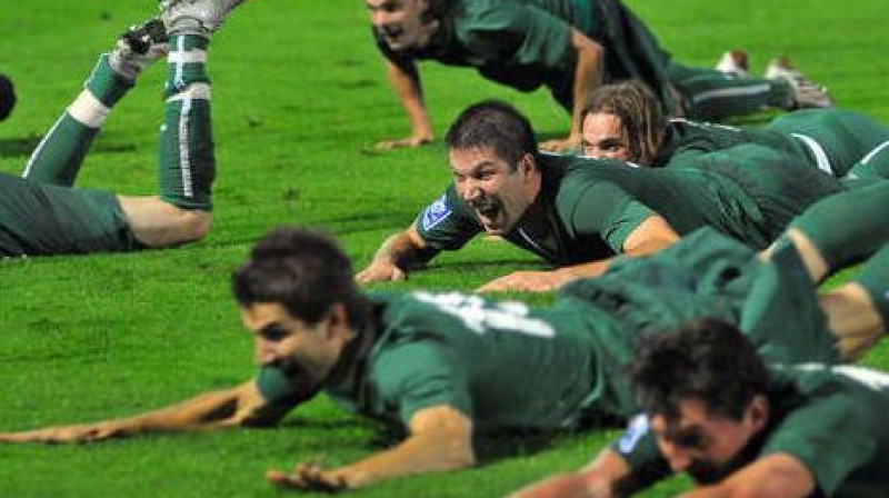 Slovēņi uzvarēja Slovākijā, bet vai ar to pietiks?
Foto: AFP