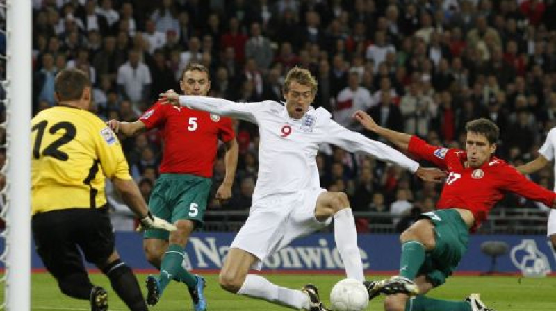 Pīters Kraučs gūst vārtus
Foto: AP/Scanpix