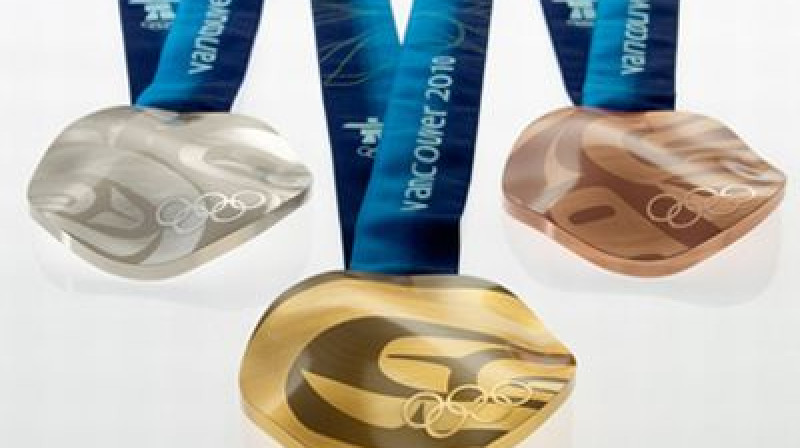 Tādas izskatīsies olimpisko spēļu medaļas
Foto: www.vancouver2010.com