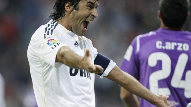 Rauls šovakar Madridē izcēlās ar diviem vārtu guvumiem
Foto: AP/ Scanpix