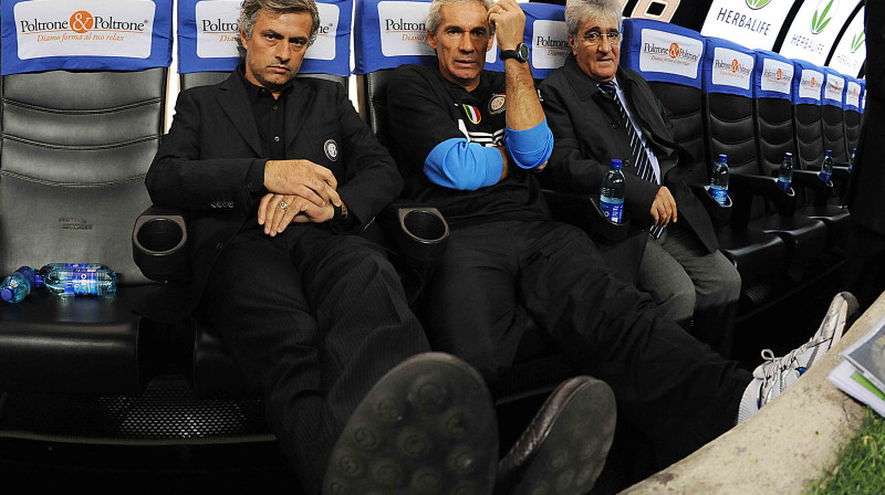 Žozē Mourinju (no kreisās)
Foto: Digitale/Scanpix