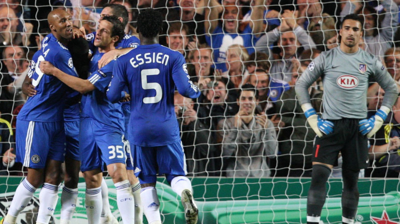"Chelsea" atzīmē vārtu guvumu
Foto: AP/Scanpix