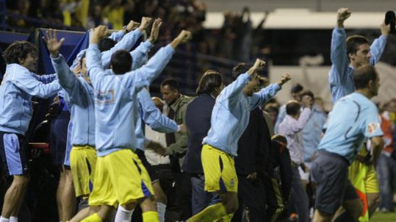 "Alcorcon" spēlētāju prieki
Foto: AP/ Scanpix