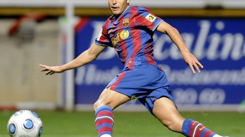 Abus vārtus "Barcelona" uzvarā pār "Cultural Leonesa" guva Pedro Rodrigess
Foto: AP/ Scanpix