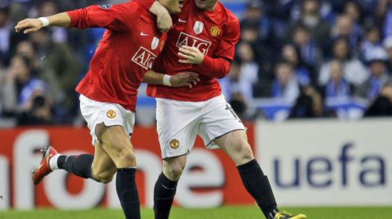 Krištianu Ronaldu un Veins Rūnijs ''Manchester United'' laikā
Foto: AFP/Scanpix