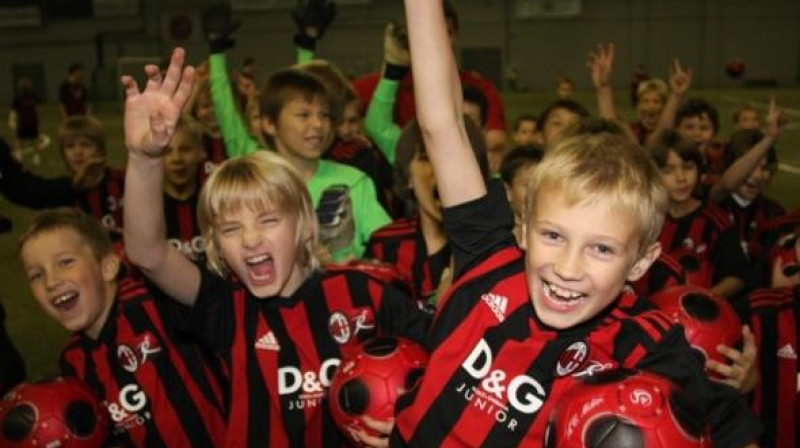 "Milan Junior Camp" dalībnieki
Foto: fsmetta.lv
