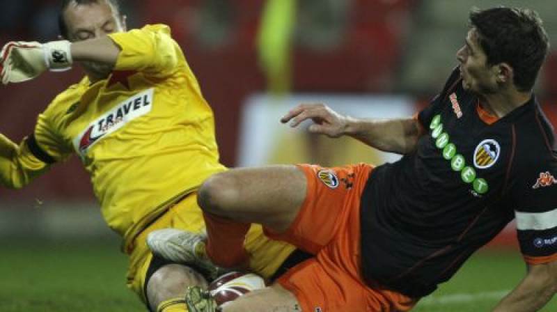 Deniss Romanovs sadursmē ar Nikolu Zigiču
Foto: AFP/Scanpix