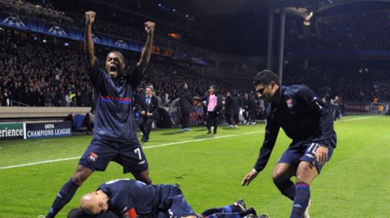 Vai "Lyon" būs iemesls līksmot arī šovakar?
Foto: AFP/Scanpix