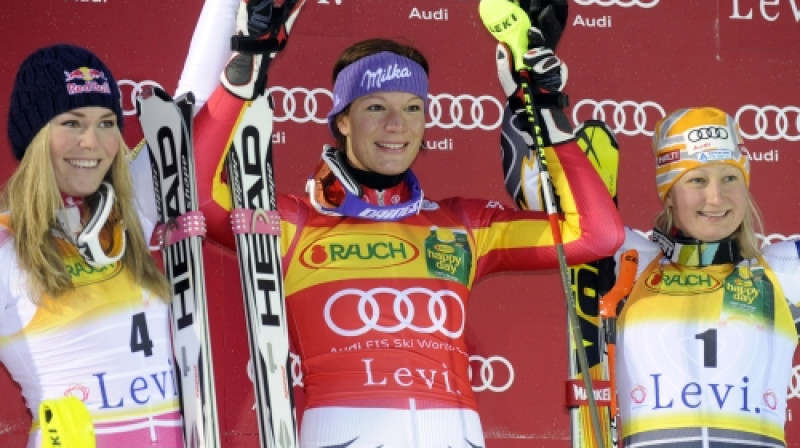 Godalgoto trijnieks sieviešu slalomā
Foto: Scanpix Sweden/Scanpix