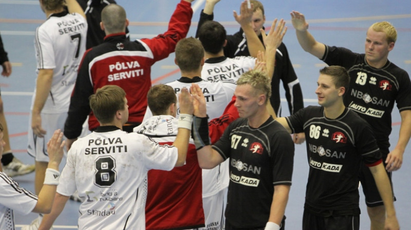 Priekšplānā Artis Kurmēns, Raimonds Trifanovs un Kaspars Lisovskis
Foto: Sandra Škutāne, hk-lspa.lv