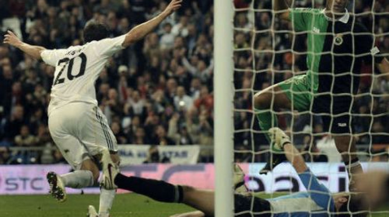 Gonzalo Iguains ("Real Madrid") nule kā guvis uzvaras vārtus 
Foto: AFP