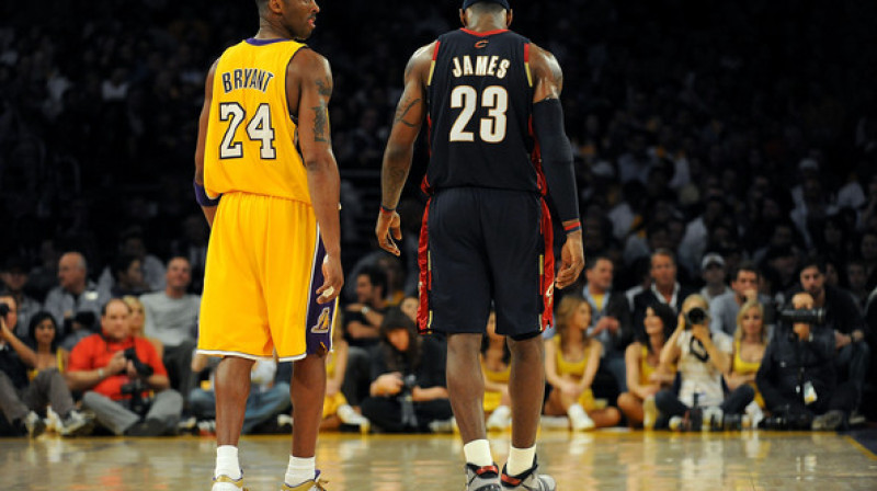 Lebrons Džeimss un Kobī Braients.
Foto: zimbio.com