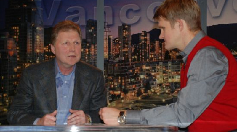 Aleksandrs Starkovs "Sporta studijā" 
Foto: LTV Sports