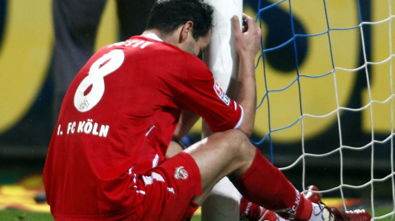 Petī ("1. FC Köln") pārdzīvo kārtējo neveiksmi
Foto: AP/Scanpix