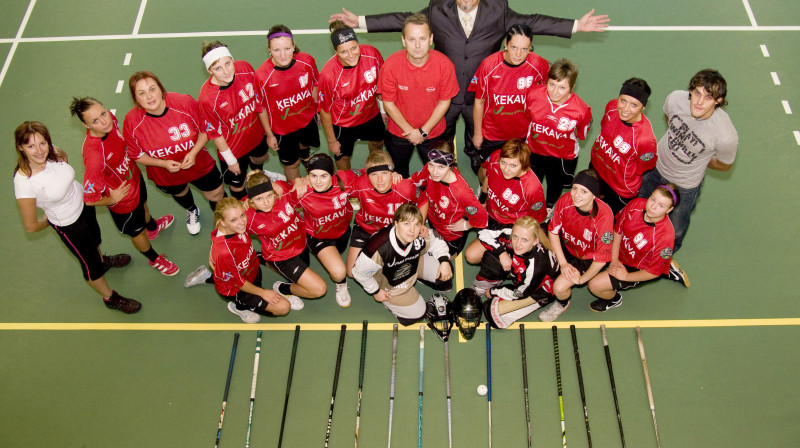 Meiteņu florbola komanda "Ķekava"
Foto: www.floorball.lv