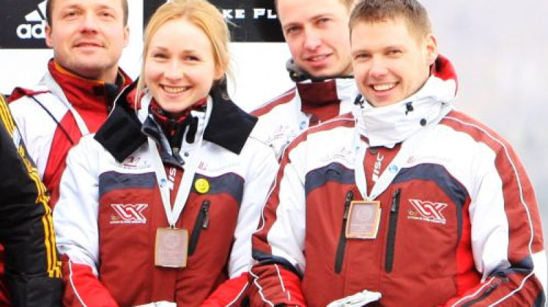 Latvijas ''bronzas četrinieks''
Foto: AP/Scanpix