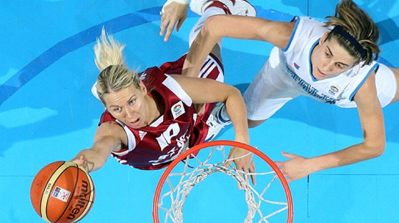 Anete Jēkabsone-Žogota 2007. gadā tika atzīta par labāko Eiropas basketbolisti
Foto: fibaeurope.com