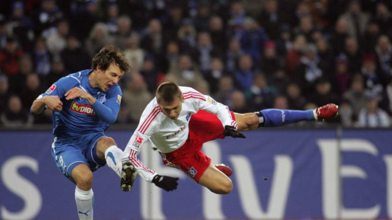 Divcīņa "Hamburger SV" - "Hoffenheim" mačā
Foto: AFP/Scanpix