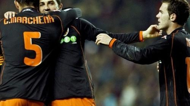 "Valencia" futbolistu prieki
Foto: AP/ Scanpix