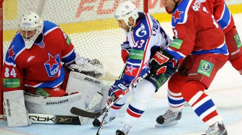 Vjačeslavs Fetisovs spēlē par ''SKA''
Foto: AFP/Scanpix