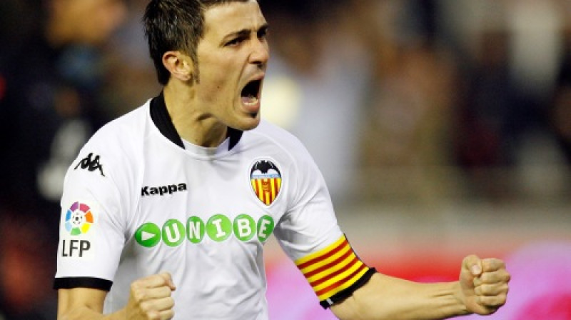 Čempionāta rezultatīvākais futbolists Davids Vilja ("Valencia")
Foto: AP/ Scanpix