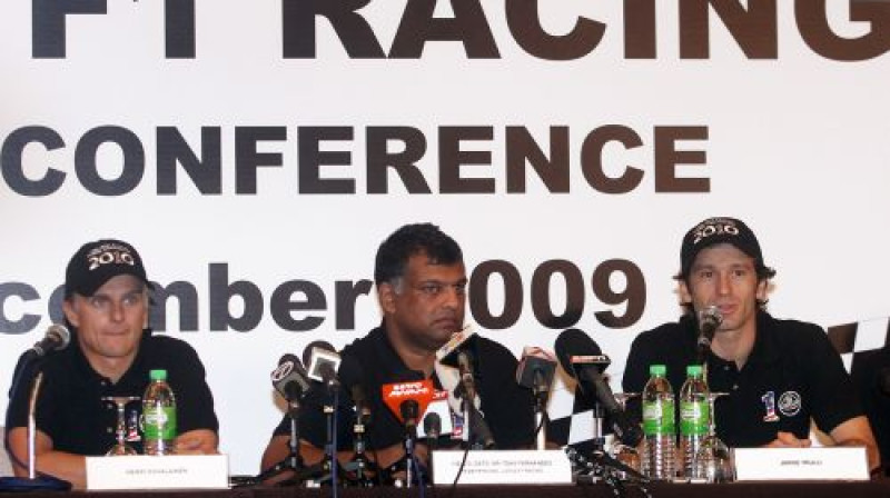 Heiki Kovalainens, Tonijs Fernandezs un Jarno Trulli
Foto: AFP/Scanpix