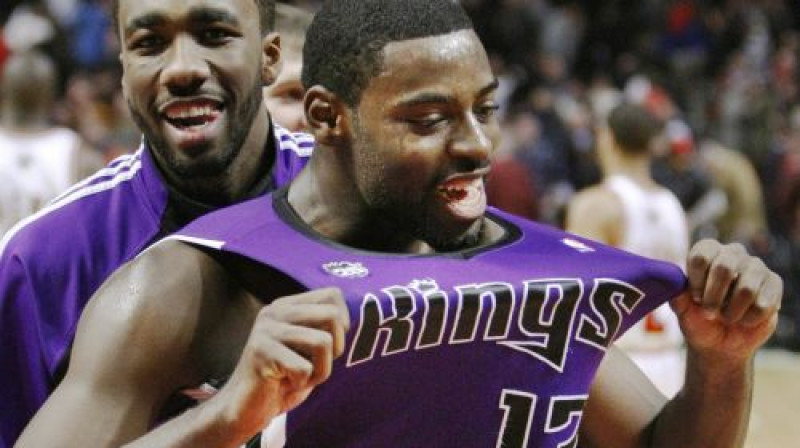 Tairīks Evanss (Nr.13) "Kings" uzvaru kaldināja ar 23 punktiem
Foto: AFP/Scanpix