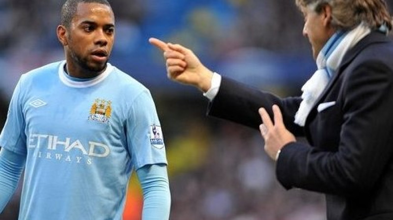 Robinju un Roberto Mančīni
Foto: Manchester City F.C./Scanpix