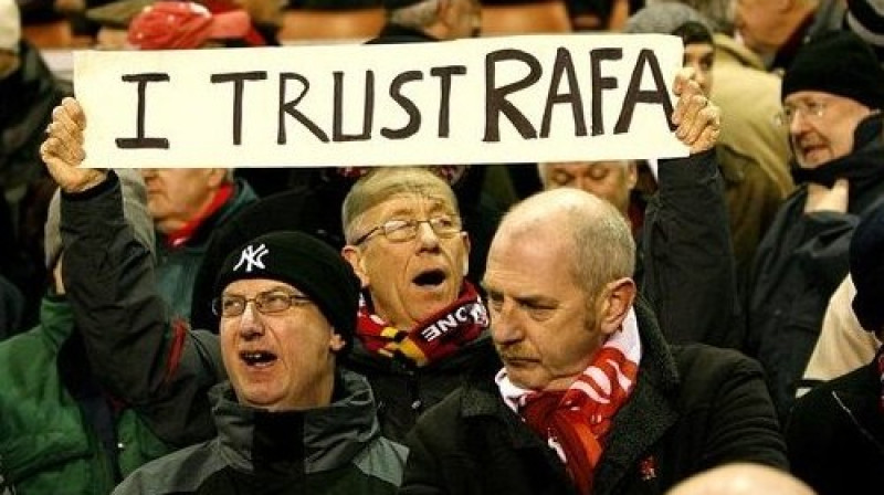 Ir vēl tādi, kas tic Benitezam
Foto: PA Wire/Scanpix