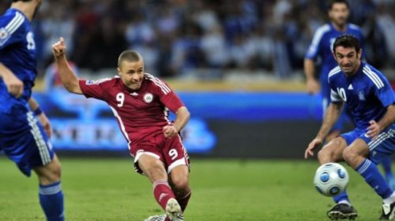 Māris Verpakovskis gūst vārtus Grieķijā
Foto: AFP/SCANPIX
