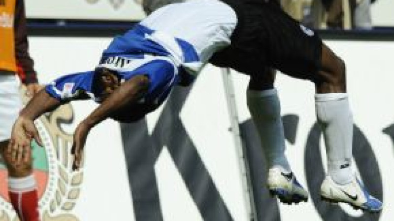 Zambijas izlases un Bīlefeldes "Arminia" uzbrucējs Kristofers Katongo
Foto: AFP/Scanpix