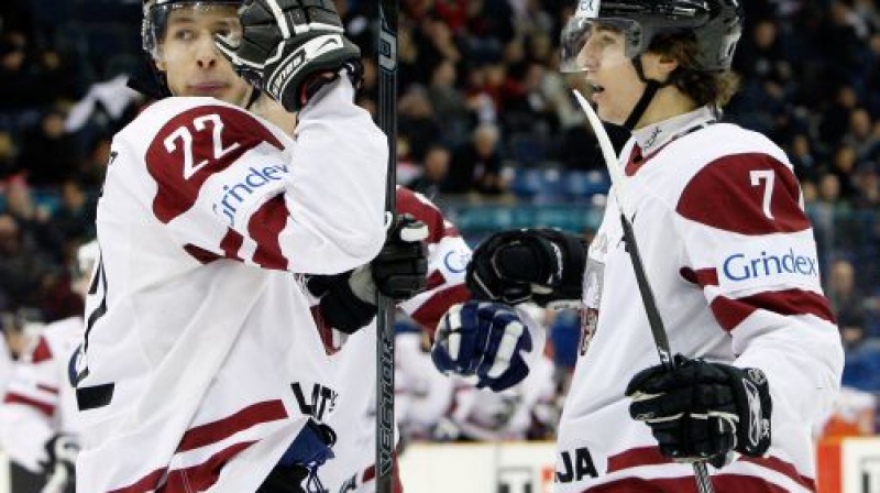 Rolands Vīgners un Raimonds Vilkoits 
Foto: AFP/Scanpix