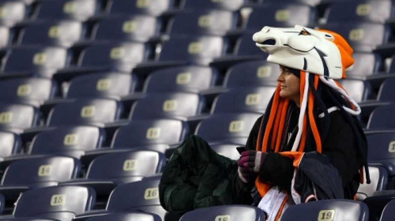 Denveras "Broncos" līdzjutējs pēc zaudējuma
Foto: AFP/Scanpix